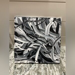 Black & White Abstract Canvas Art